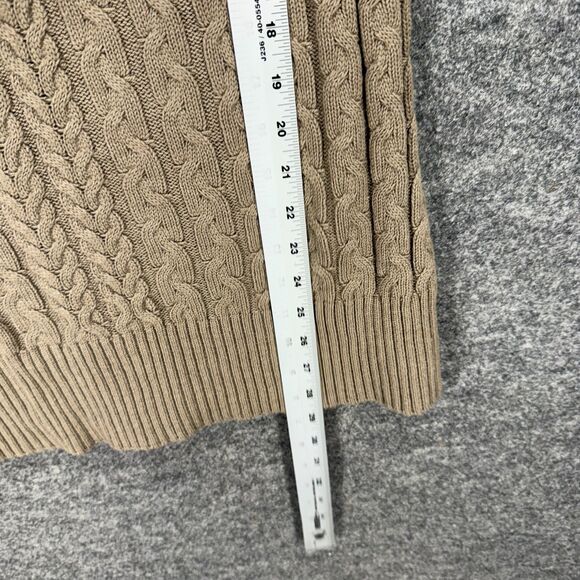 New Directions Knit Top Women L Large Brown Cowl Neck Short Sleeve Cotton Casual - Picture 5 of 6